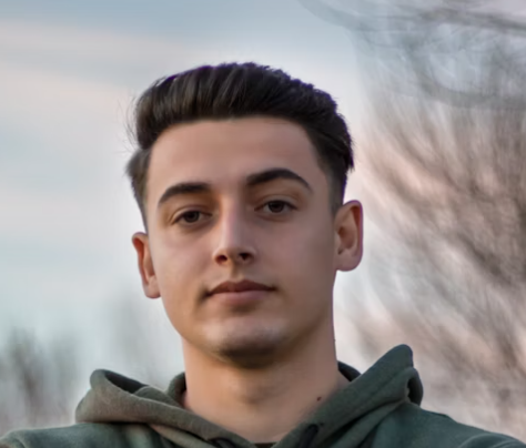 Young man outdoor portrait